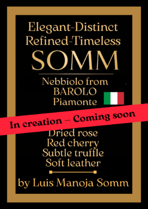 SOMM parfum. Nebbiolo from Barolo in Piamonte. ITALY