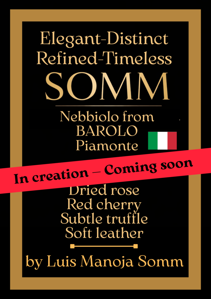 SOMM parfum. Nebbiolo from Barolo in Piamonte. ITALY